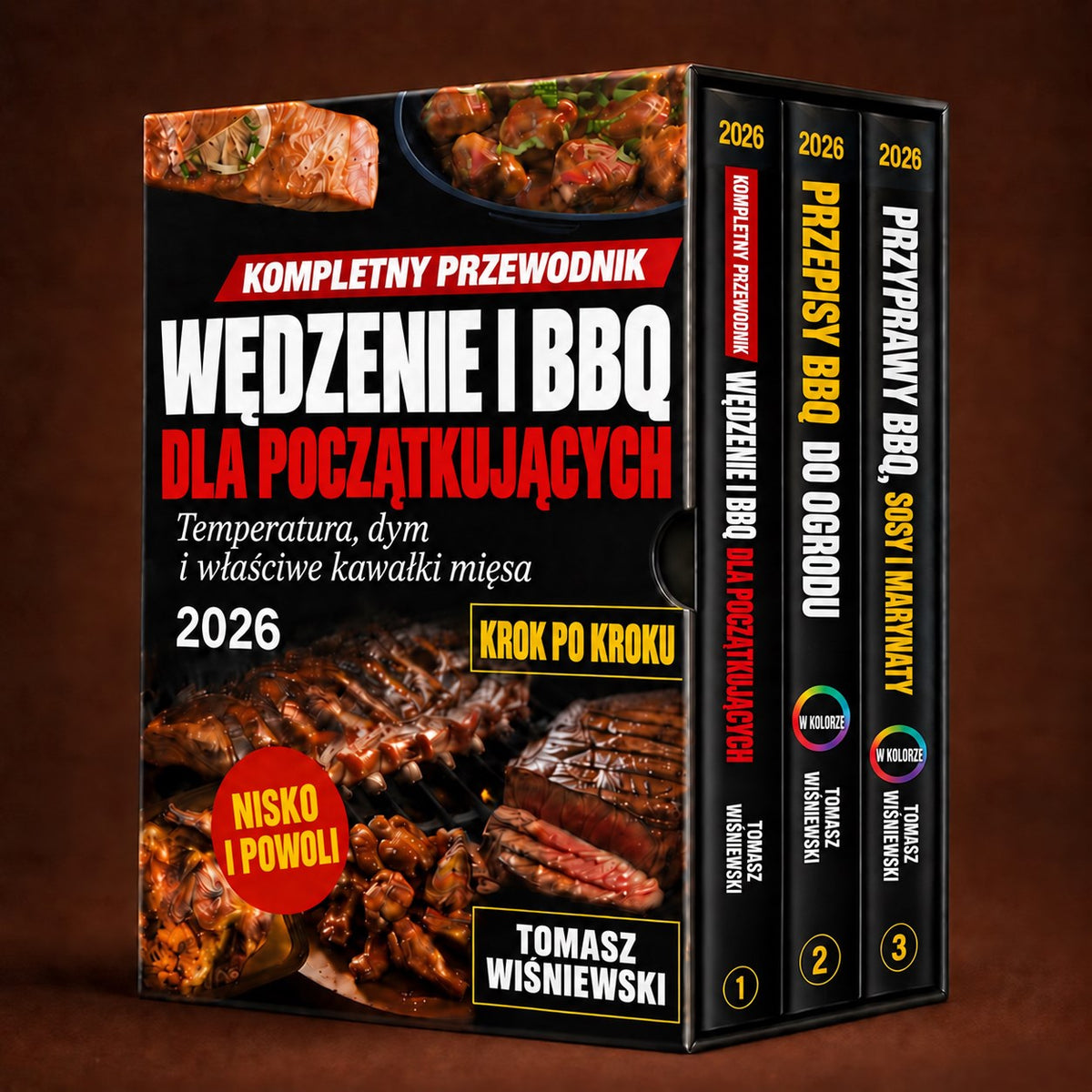 Wędzenie i BBQ – pudełko z 3 książkami
