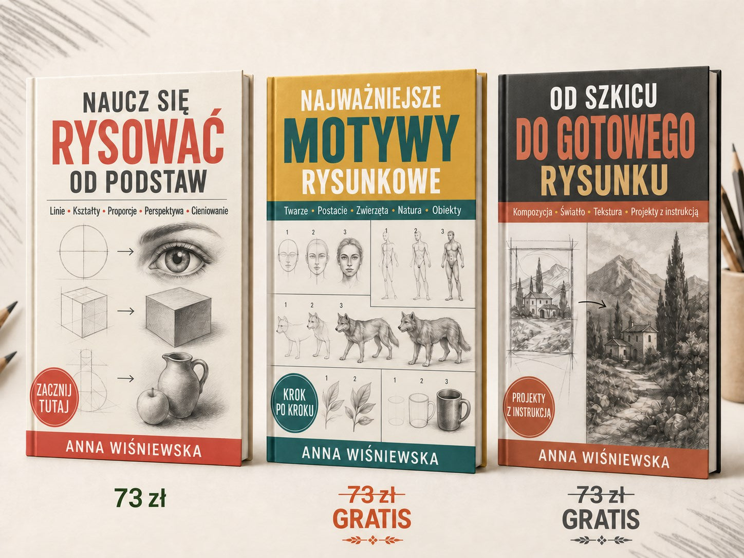 Rysowanie krok po kroku – kompletna kolekcja poradników do nauki rysowania