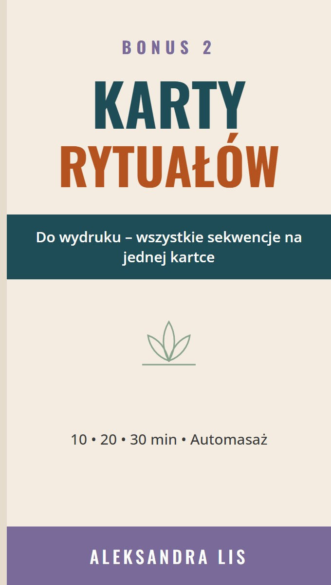 Karty rytuałów do wydruku